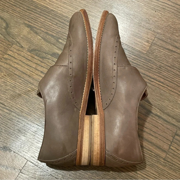 J.Crew Collection Perforated Monk Strap Loafers in Wet Cobblestone size 7.5 - Picture 8 of 12